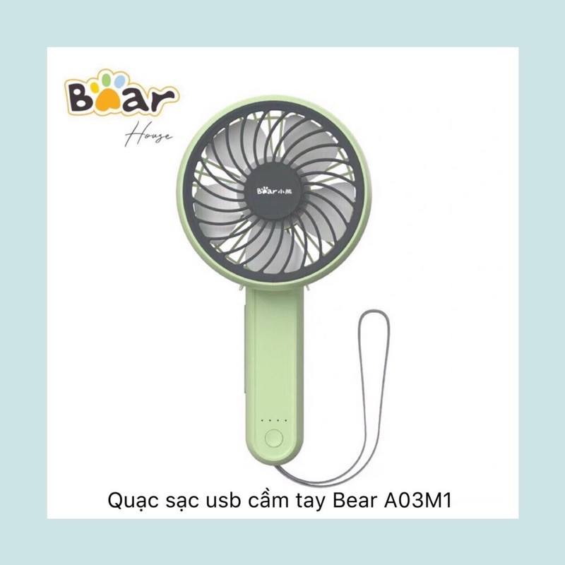 Quạt cầm tay Bear mini sạc pin