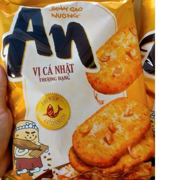 (Siêu Ngon) 1 thùng = 10 bịch Bánh Gạo An Vị Cá Nhật 100.8gr