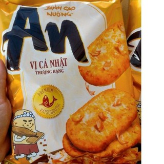1 thùng = 10 bịch Bánh Gạo An Vị Cá Nhật 118gr