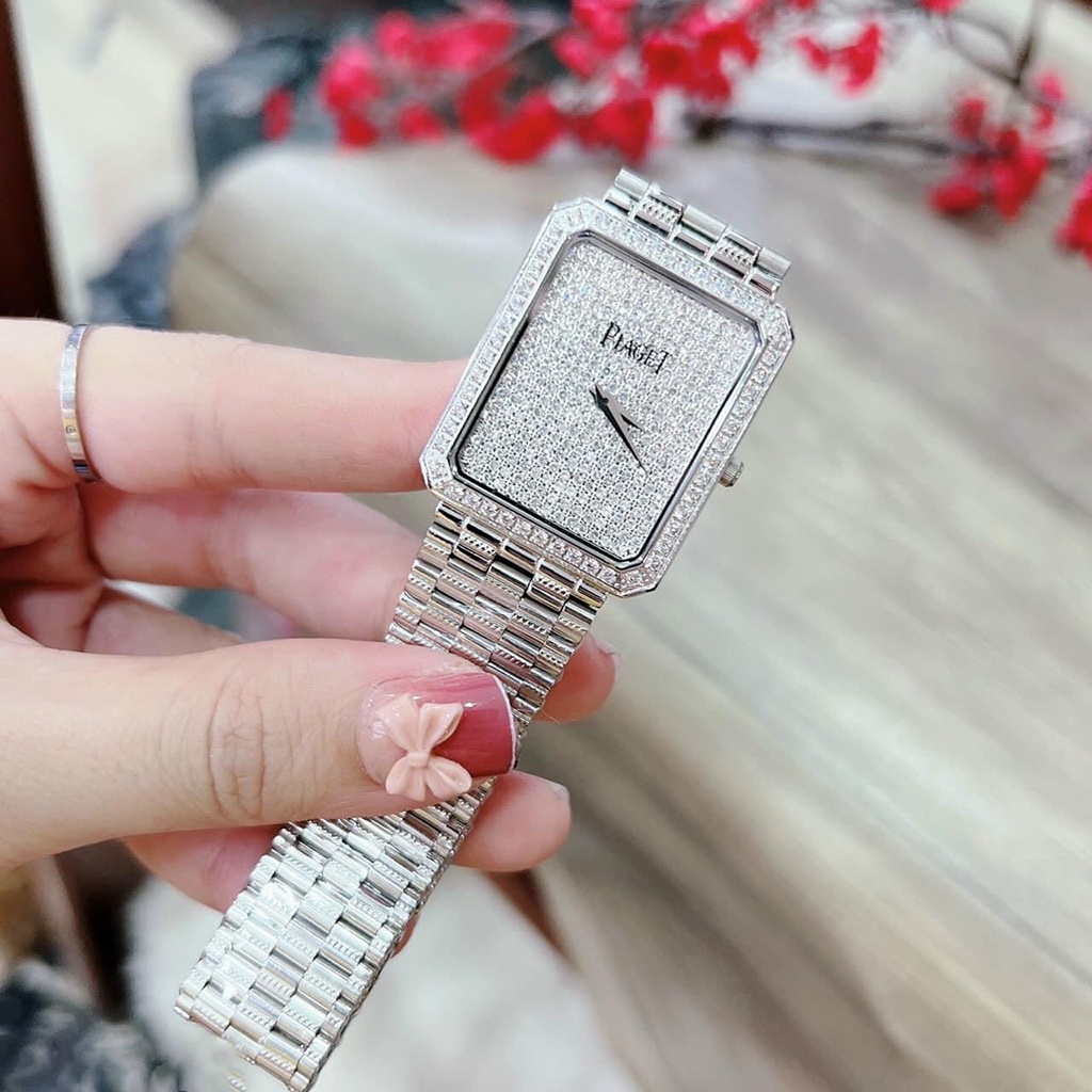 Đồng Hồ Nam Nữ Piaget mặt full đá máy nhật sang trọng đẳng cấp full box