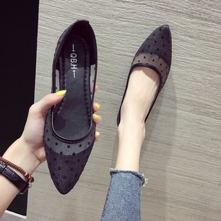 (Order) Giày búp bê bệt lưới chấm bi fullbox