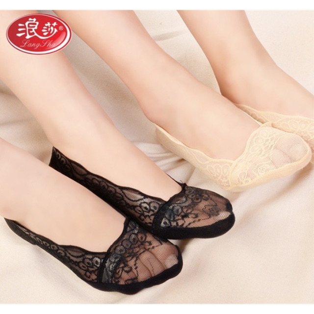 ZT5351 Tất ren chất cotton kháng khuẩn