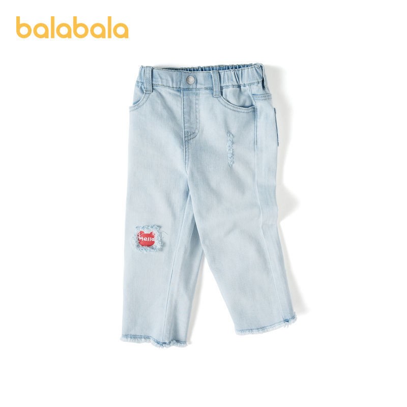 (3-7 tuổi) Quần denim bé gái hãng Balabala 210832004040810