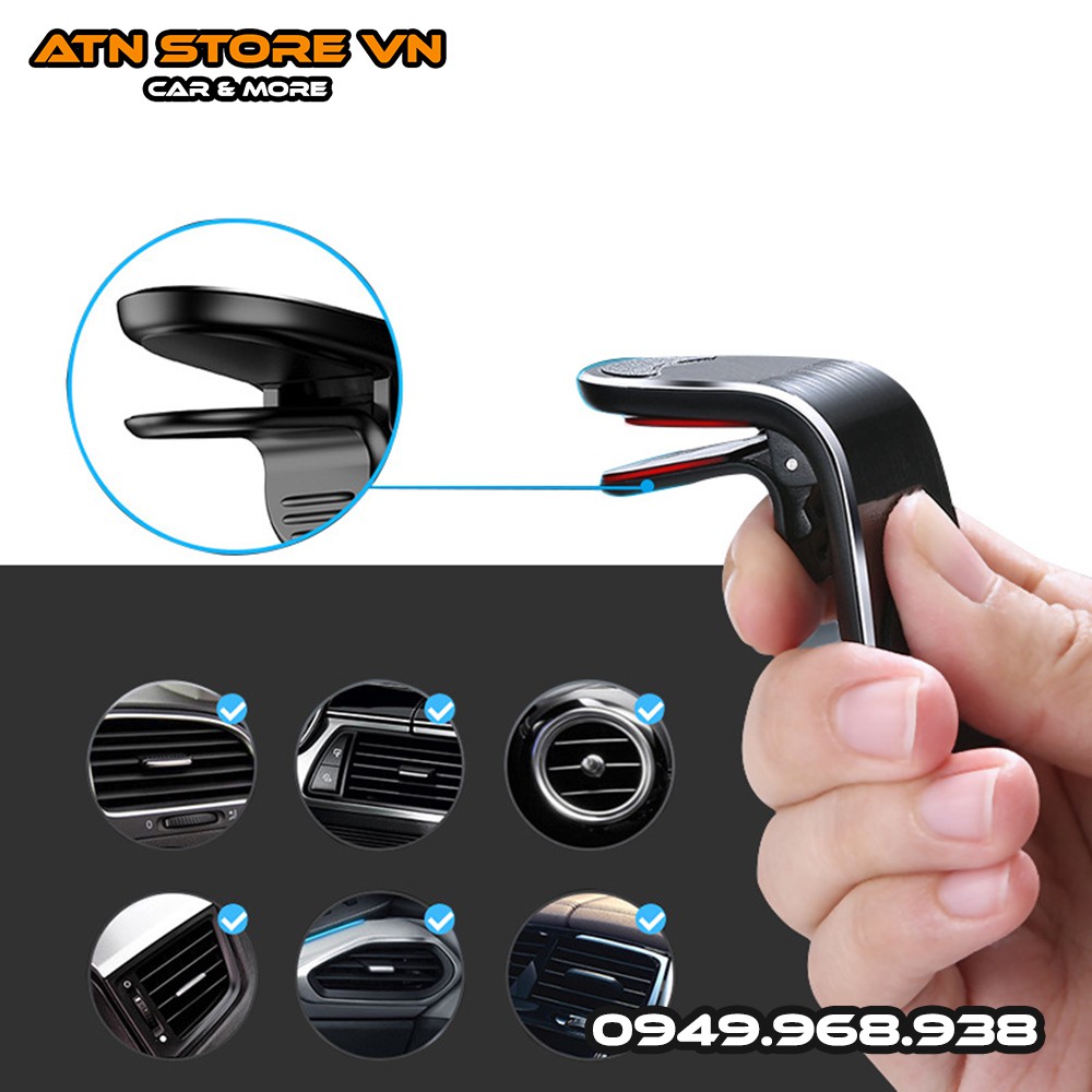 Giá đỡ điên thoại ô tô, giá treo điện thoại trên ô tô có nam châm treo cửa gió điều hòa | BigBuy360 - bigbuy360.vn