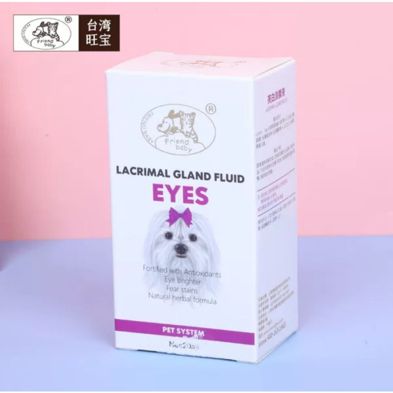 Siro uống chống chảy nước mắt, bảo vệ mắt, chống ố lông cho chó Poodle, Bull, Bắc Kinh, Phốc Sóc Lacrimal 20ml