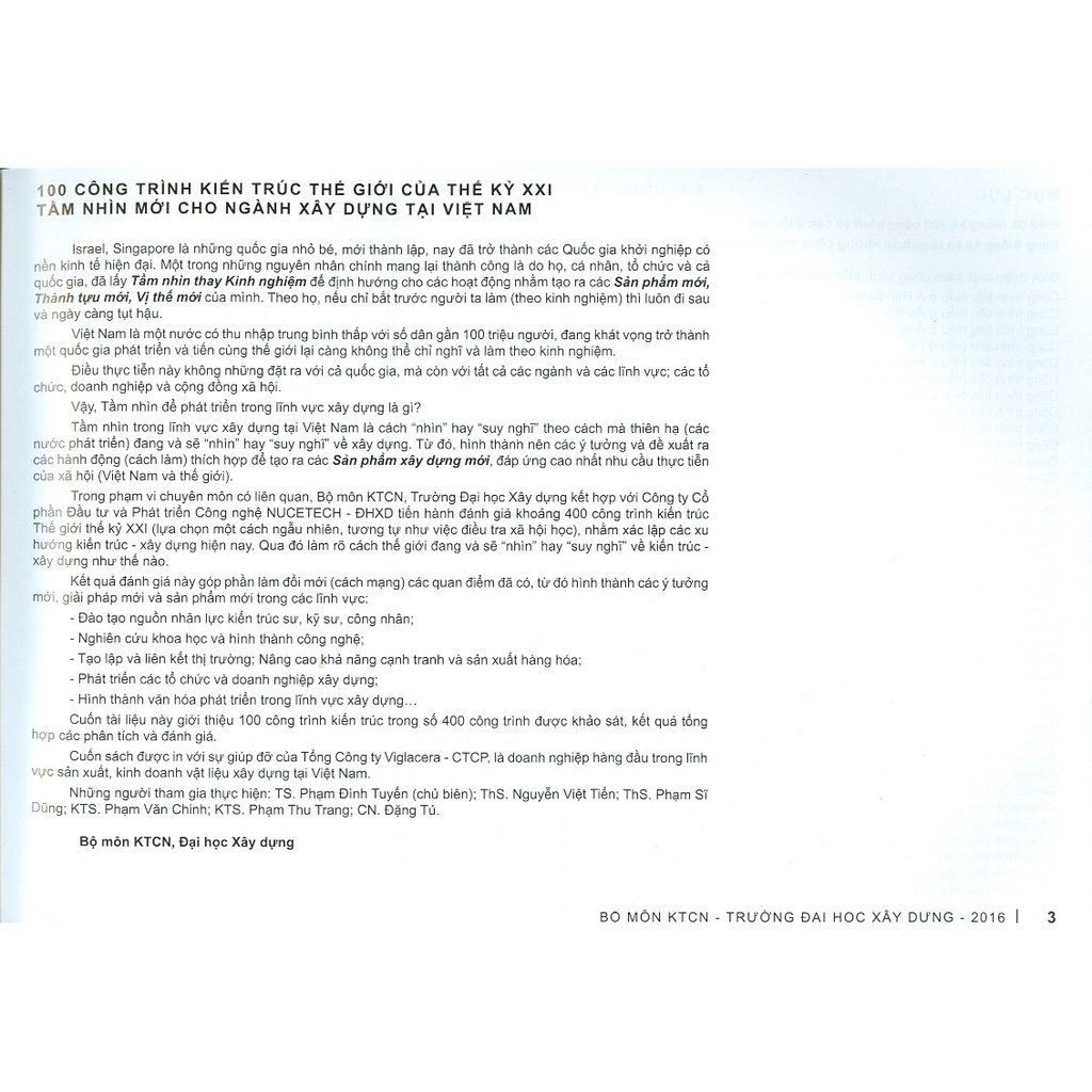Sách - 100 Công Trình Kiến Trúc Thế Giới Của Thế Kỷ XXI - Tầm Nhìn Mới Cho Ngành Xây Dựng Tại Việt Nam