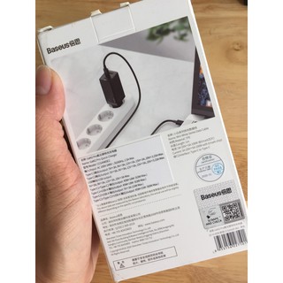 [2type-C +1USB]Cốc sạc nhanh 65W Baseus GaN2 Pro CCGAN65E2