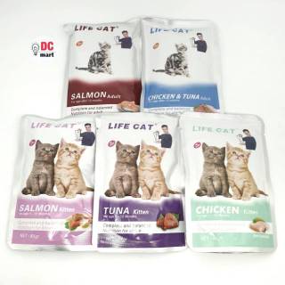 Image of LIFE CAT Pouch 85gr Wet Cat Food / Makanan Kucing Basah 85Gr