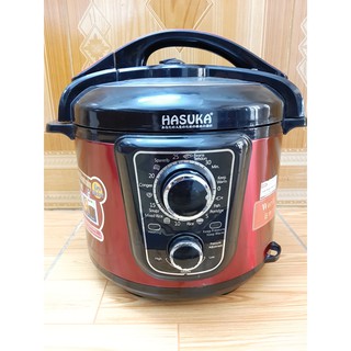 [NỒI ÁP SUẤT][5 lít][SIÊU BỀN]Nồi áp suất điện đa năng Hasuka HSK-983 -5 lít- Chính Hãng