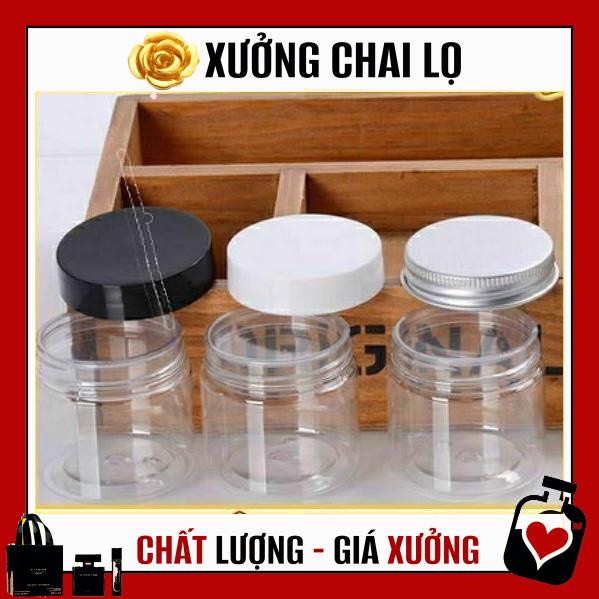 Hủ Đựng Kem ❤ TOP GIÁ RẺ ❤ Hũ nhựa pet trong 50g đựng mỹ phẩm, thực phẩm, đồ khô, ngũ cốc