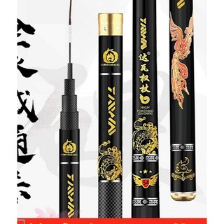 Cần câu tay powerrod 5h catbon xoắn siêu khỏe