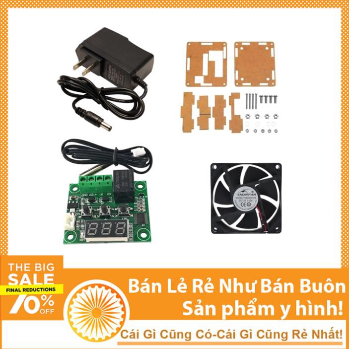Combo 4 Món Mạch Nhiệt Độ Làm Máy Ấp Trứng W1209 12VDC