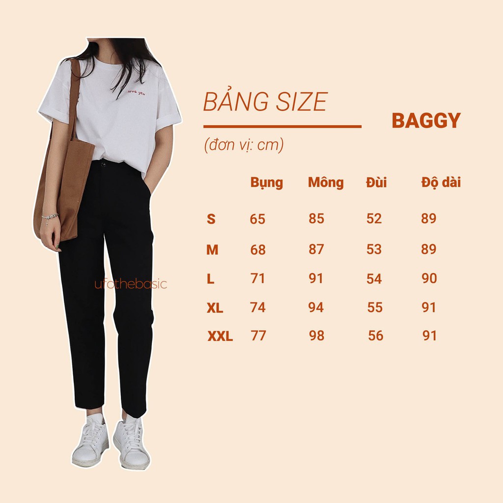 Quần baggy nữ – Basic Baggy – ufo.thebasic