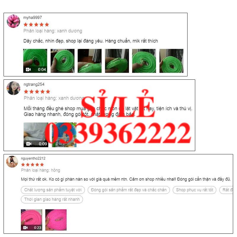 [ COCOLOVE ] Dây phơi quần áo - Dây phơi đồ thông minh dài 5m không cần cặp  HAIANHSHOP