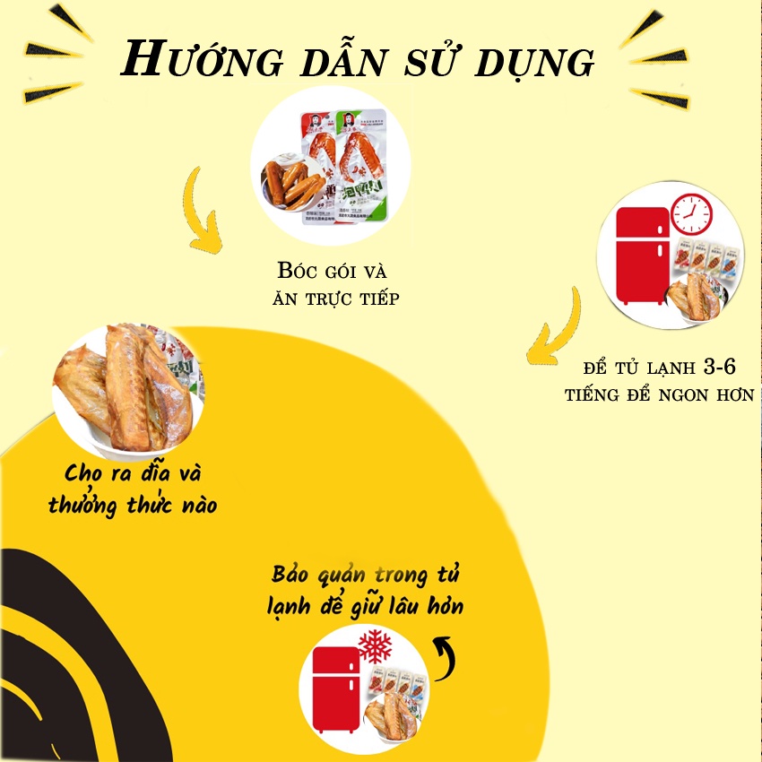 Cánh vịt cay giá rẻ dacheng trung quốc gói 35 gam loại I siêu ngon