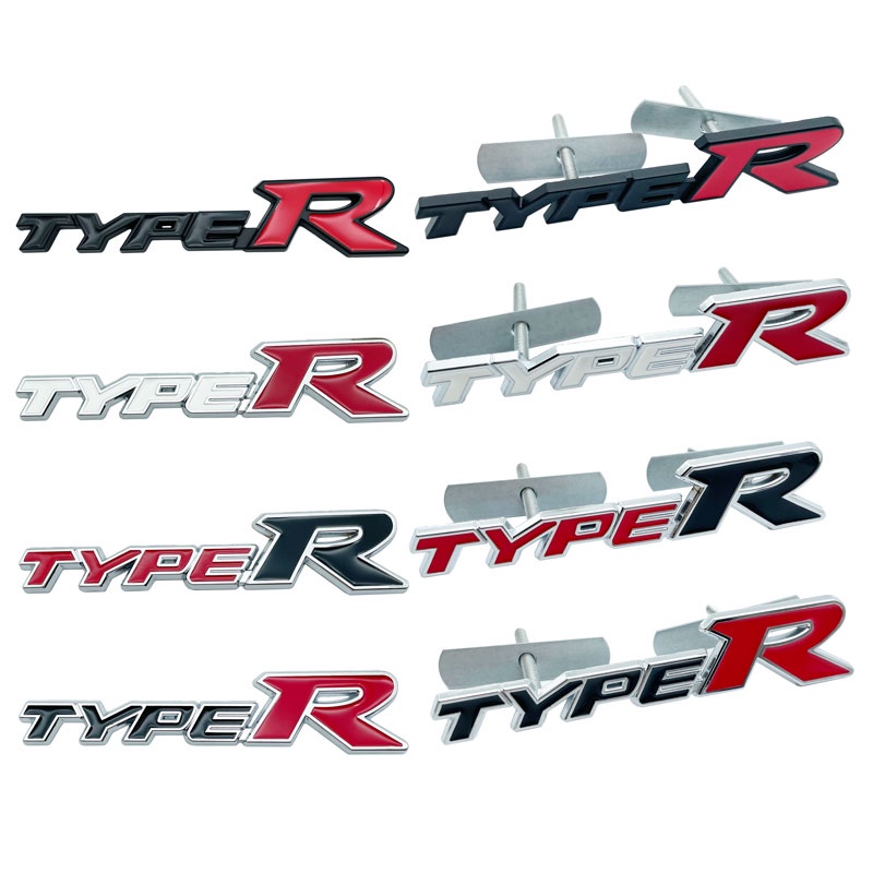 Miếng Dán Logo Chữ R Bằng Kim Loại 3D Trang Trí Cho Xe Hơi Honda City CR-V XR-V HR-V Accord Odyssey Jazz