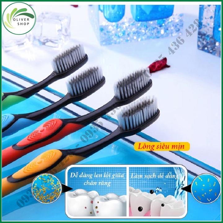 ⚡RẺ VÔ ĐỊCH⚡ Bàn Chải Đánh Răng Bossi 921 Hàn Quốc - Bàn Chải Than Tre Hoạt Tính - Siêu Mềm Mịn