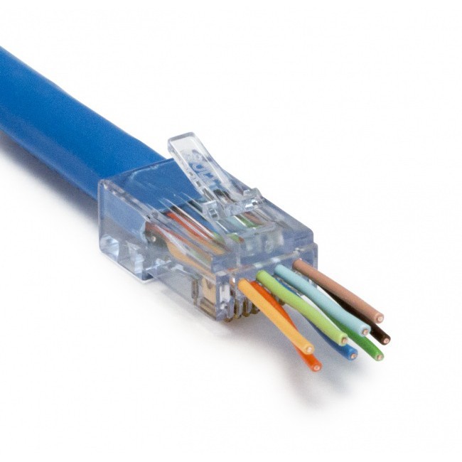 Combo 50 hạt Đầu bấm mạng xuyên thấu RJ45