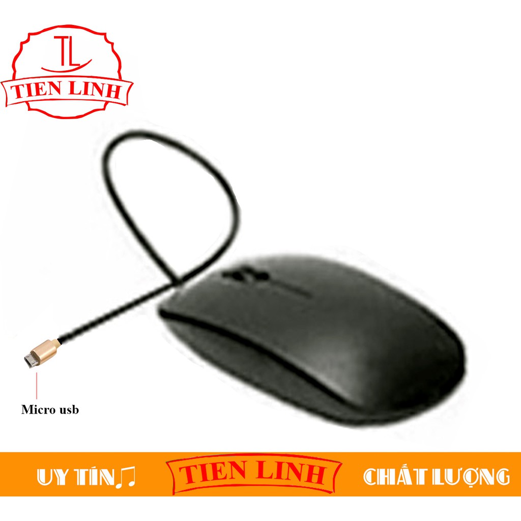 Chuột chui cáp MICRO USB cho bao da tích hợp bàn phím (Đen)
