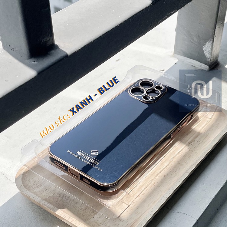 Ốp Lưng iPhone 12 Pro Max Cao Cấp Chính Hãng Kst Design Viền Crom Mạ Vàng Gold Bảo Vệ Camera Chống Sốc Sang Trọng