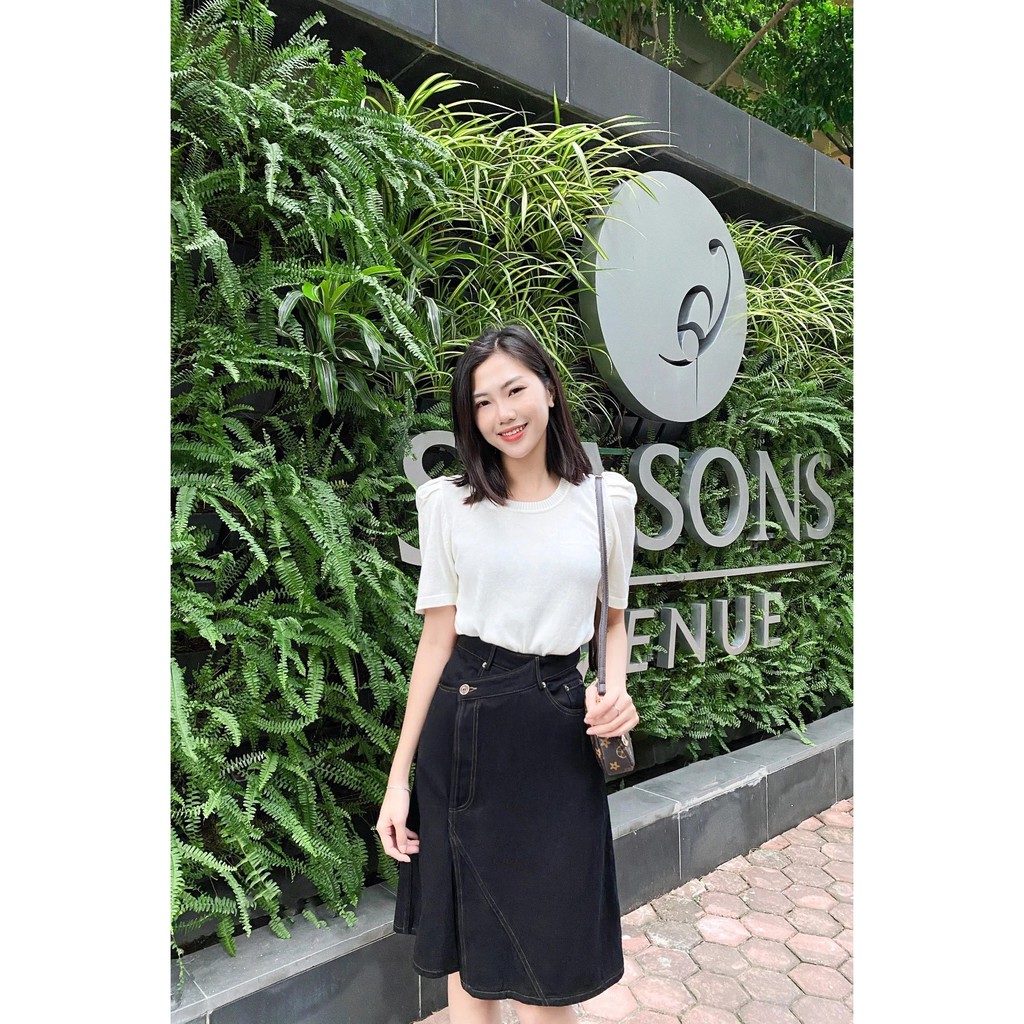 [Mã WABRHI5 giảm 15% đơn 599K] Eva De Eva Chân váy ngang gối dáng A 20ACVE132D | BigBuy360 - bigbuy360.vn