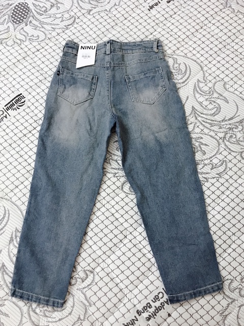 QUẦN BAGGY RÁCH THÊU HOA CÚC