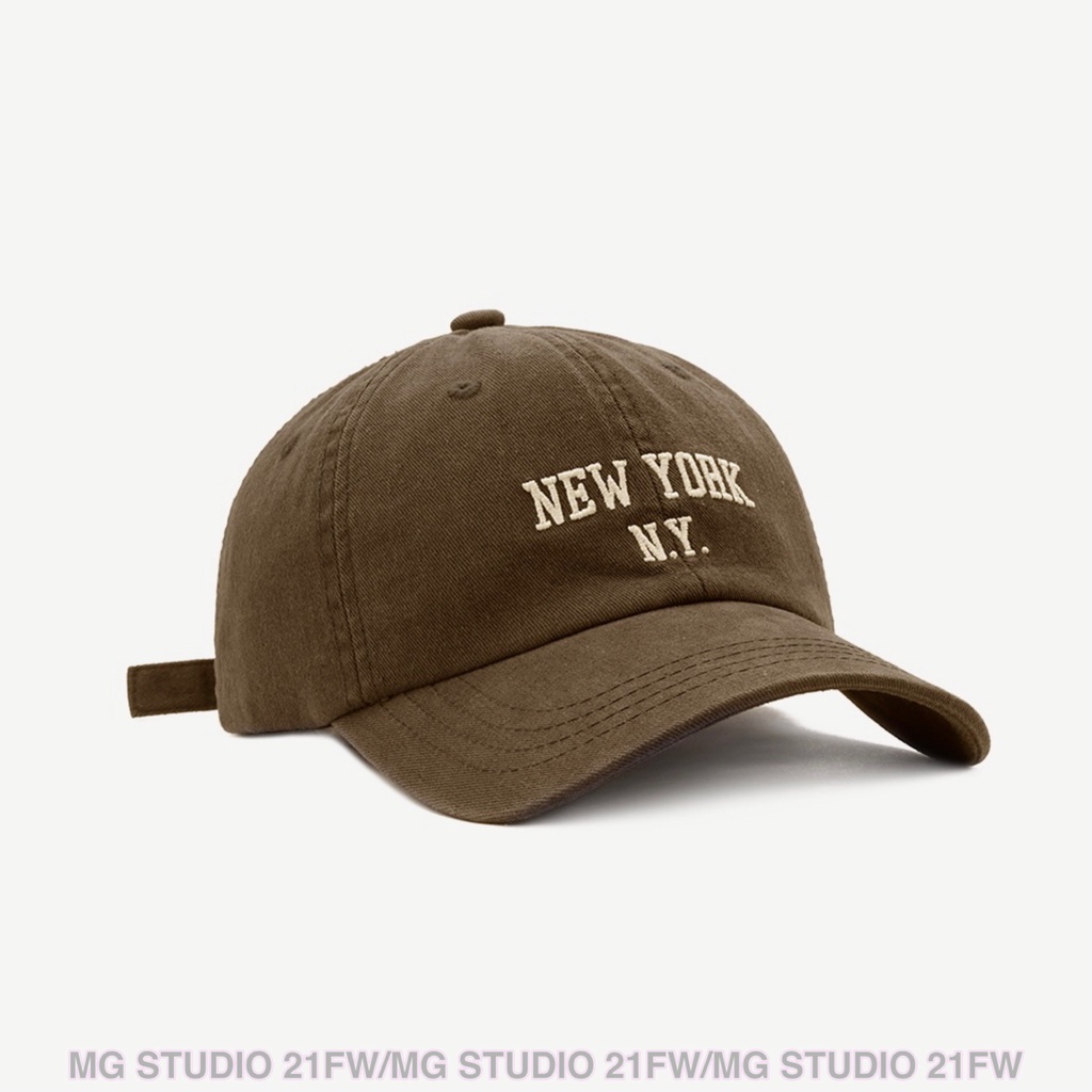 Mugua Sản Phẩm MG STUDIO / Mũ Bóng Chày Nhỏ Mềm Mại Thêu Họa Tiết Đường Phố Hàn Quốc Chất Lượng Cao Cho Nữ