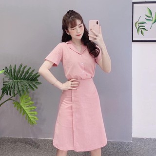 Đầm váy freesize sm đắp tà 4 màu