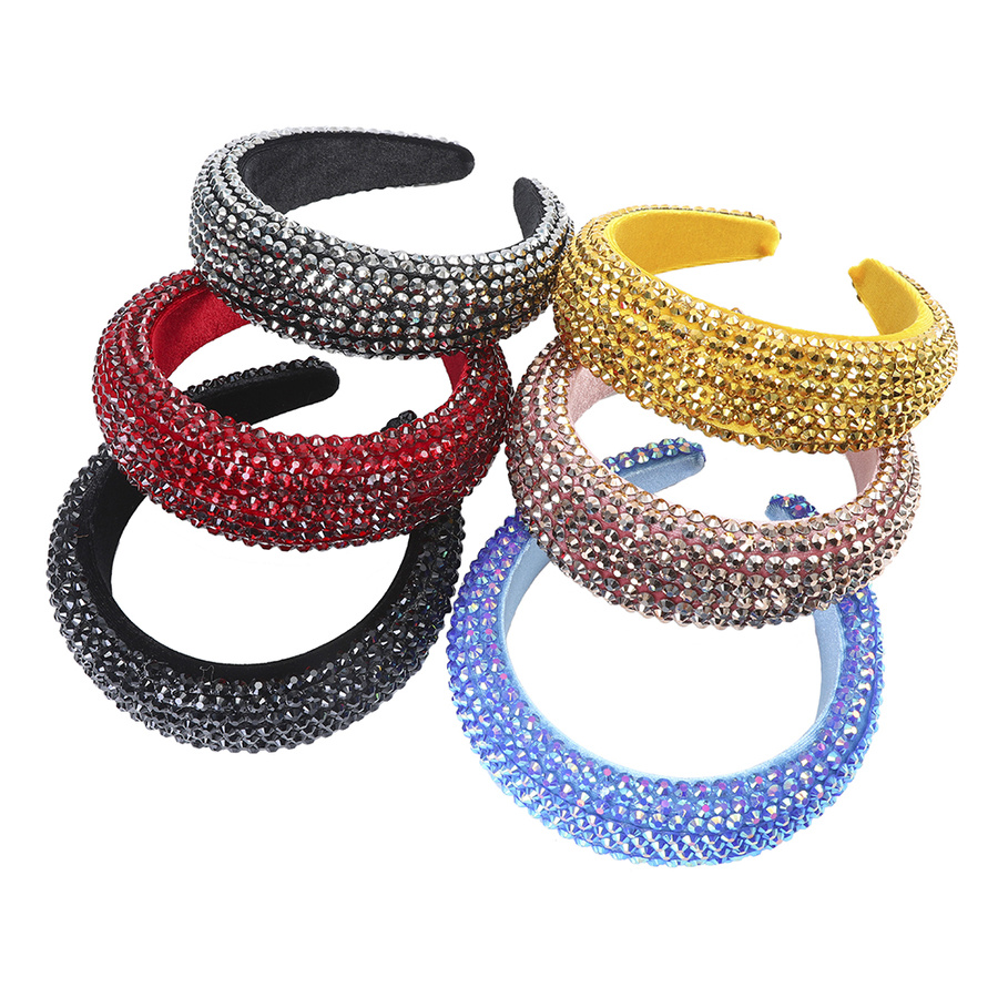 Băng Đô Cài Tóc Bản Rộng Đính Đá Thời Trang Cho Nữ