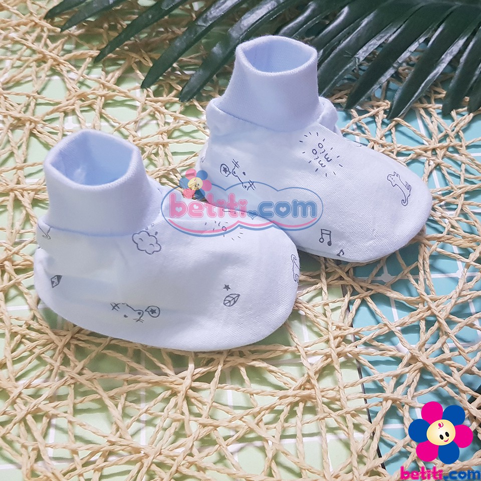 [MioMio] Bao Tay/ Bao Chân Cho Bé Sơ Sinh Mio Chất Cotton Chun Bo Mềm