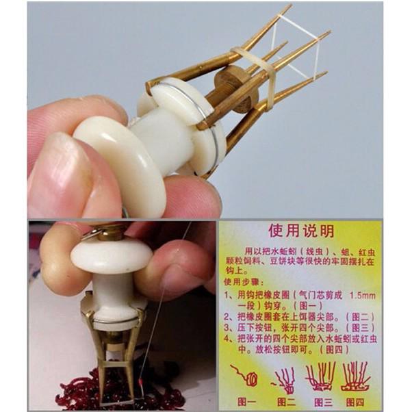 Kẹp mồi câu cá giun đất