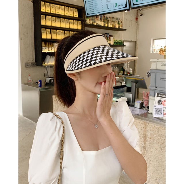 Nón Lưỡi Trai Nửa Đầu Chống Tia Cực Tím Phong Cách Paris Mới