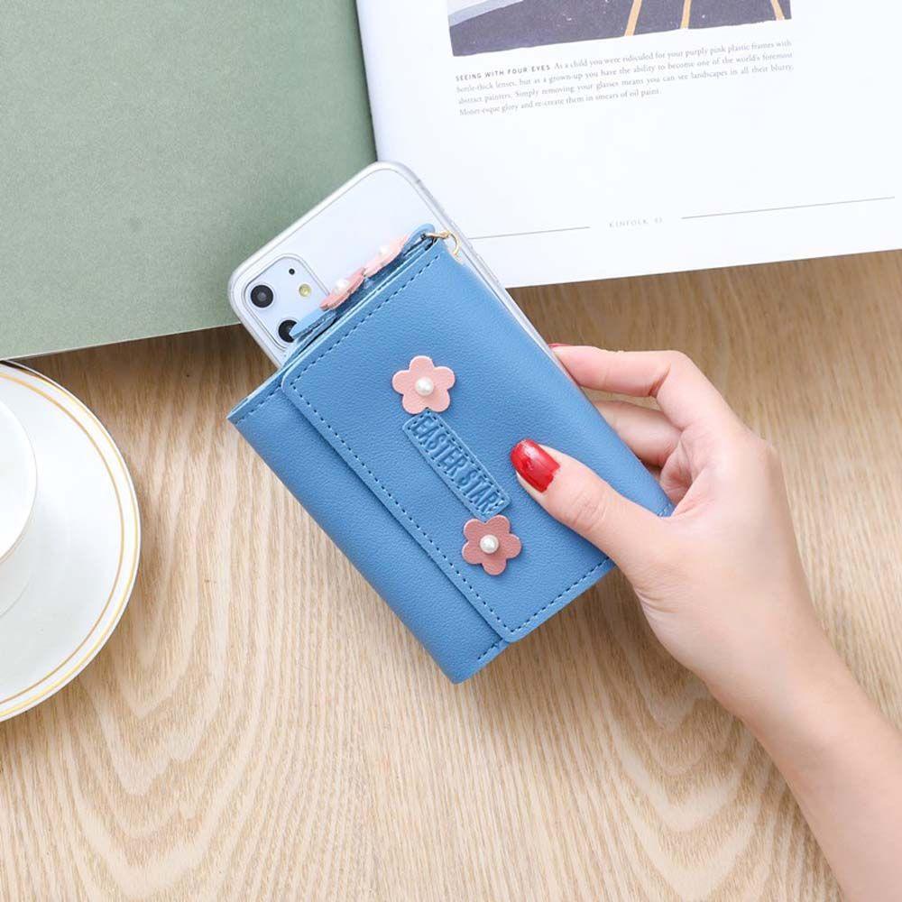 Ví Da PU Nhiều Ngăn Đựng Thẻ / Tiền Nhỏ Gọn Thời Trang Cho Nữ Giá Đỡ
