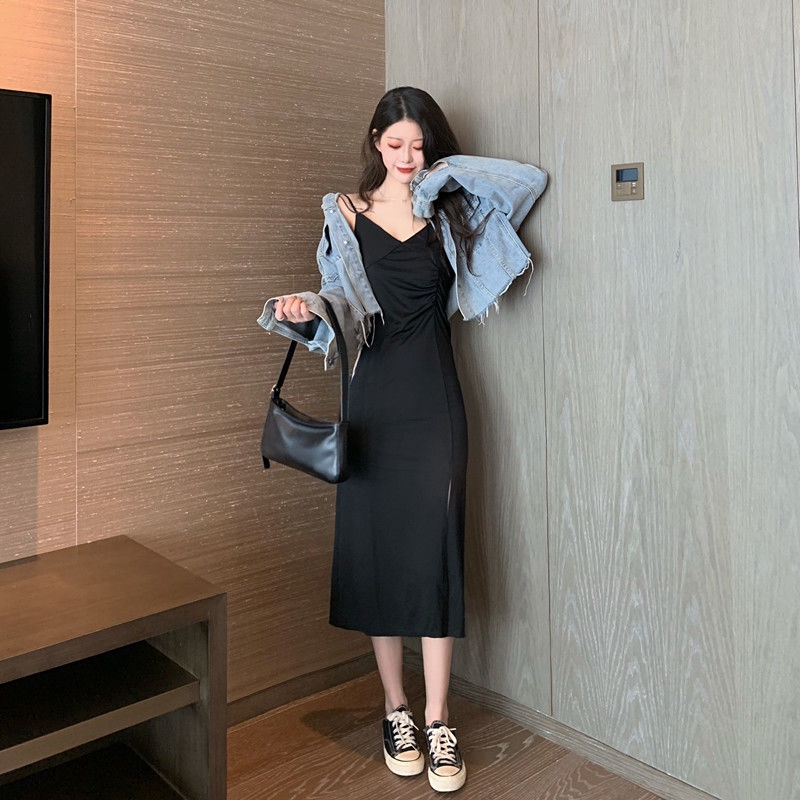 Đầm Dài Dây Màu Trơn Thời Trang Nữ Tính | BigBuy360 - bigbuy360.vn