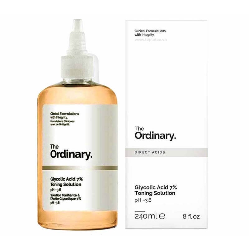 Nước Hoa Hồng Tẩy Da Chết The Ordinary Cấp Ẩm Giảm Mụn Kiềm Dầu Sáng Da Glycolic Acid 7 Toning Solution – Khongcoson