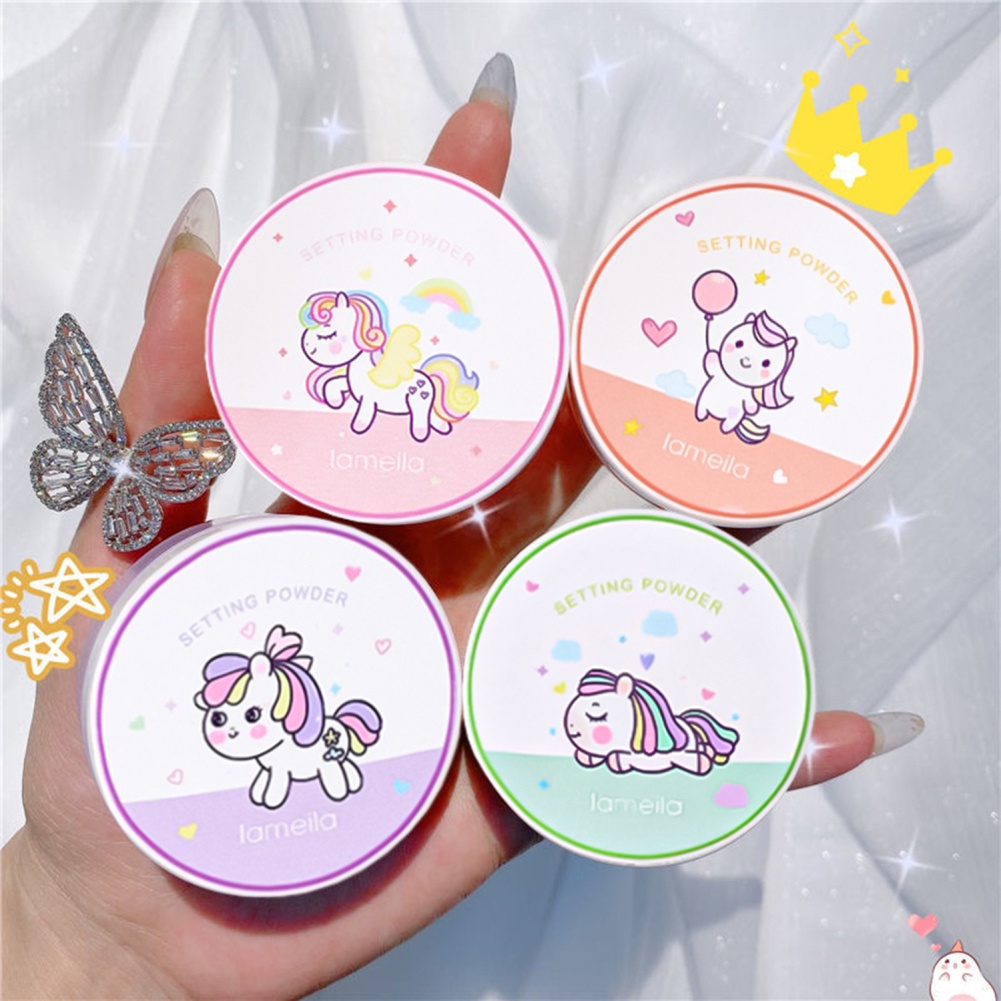 Phấn phủ trang điểm LAMEILA Chống Thấm Nước Trang Điểm Hiệu Ứng Lì / Ánh Nhũ Sáng Bóng