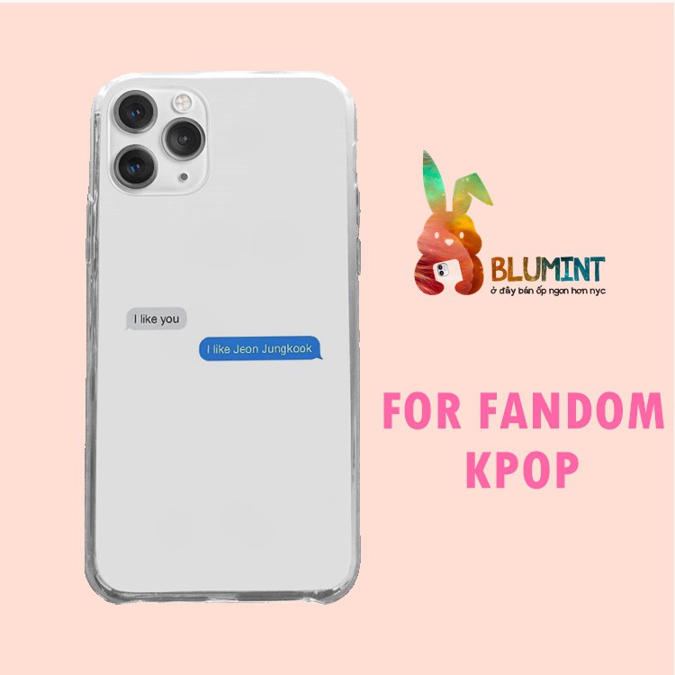 Ốp lưng iphone silicon chống bẩn IDOL KPOP I like jeon jungkook    HQUPOD01181