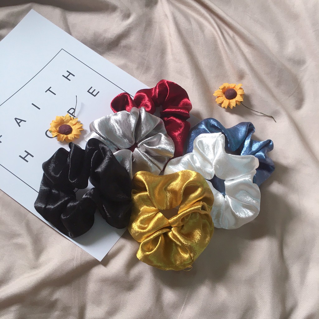 Vòng tay, phụ kiện tóc Scrunchies trơn tuyển chọn