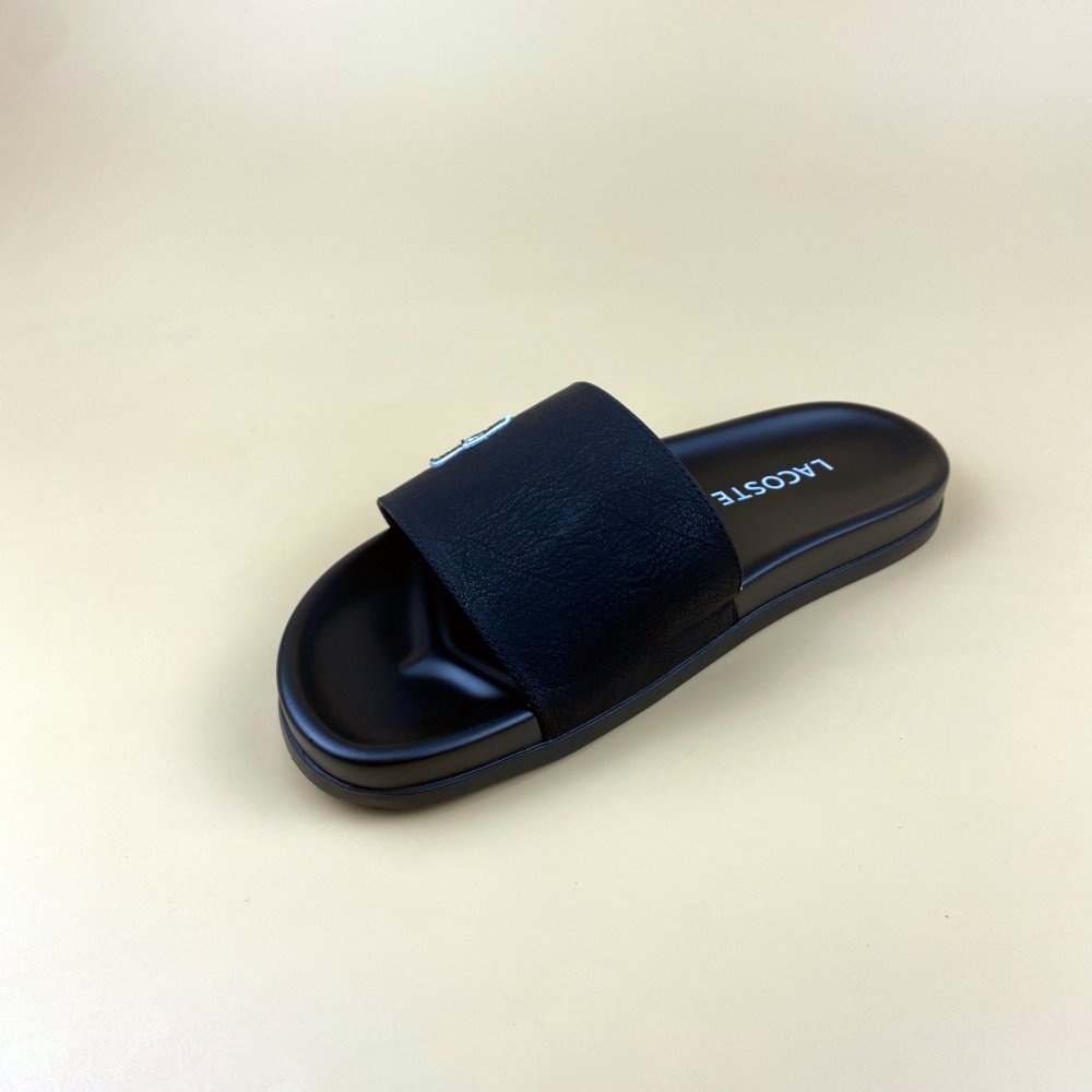 Dép Nam Nữ LACOSTEE Thời Trang, Cao Cấp - Dép Lê Logo Cắt Laser Sắc Nét Sang Trọng