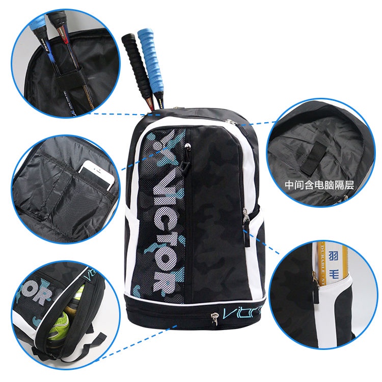 Set 3 Túi Đựng Vợt Cầu Lông Victor Đeo Vai Tiện Dụng