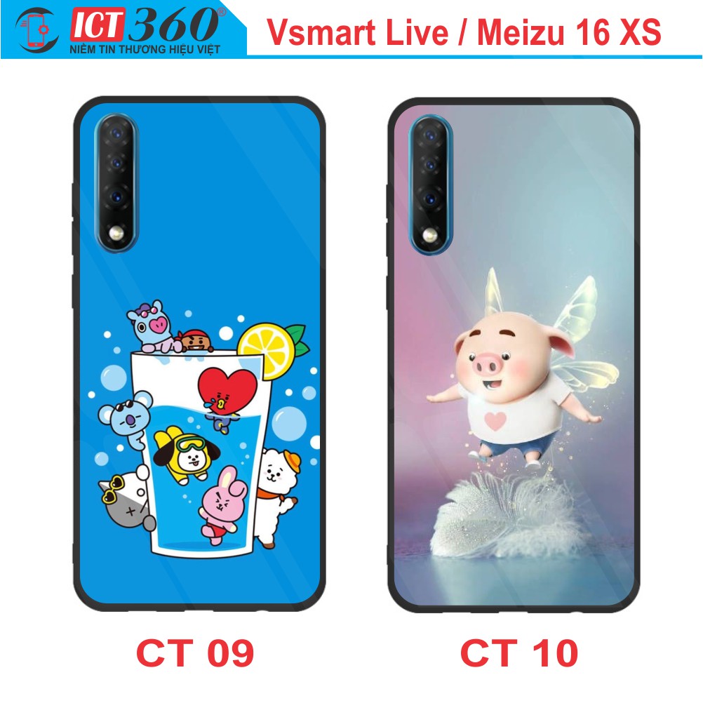 Ốp Lưng Kính  VSMART LIVE/ MEIZU 16 XS  - In Theo Yêu Cầu - Hình 3D