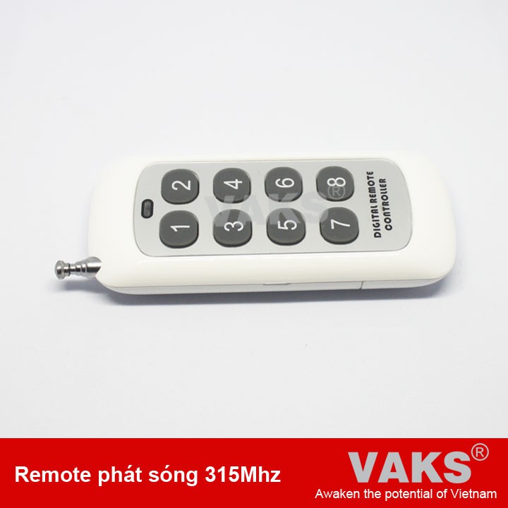 01 cái Remote điều khiển từ xa phát sóng xuyên tường 315Mhz RM03 - loại 8 nút số