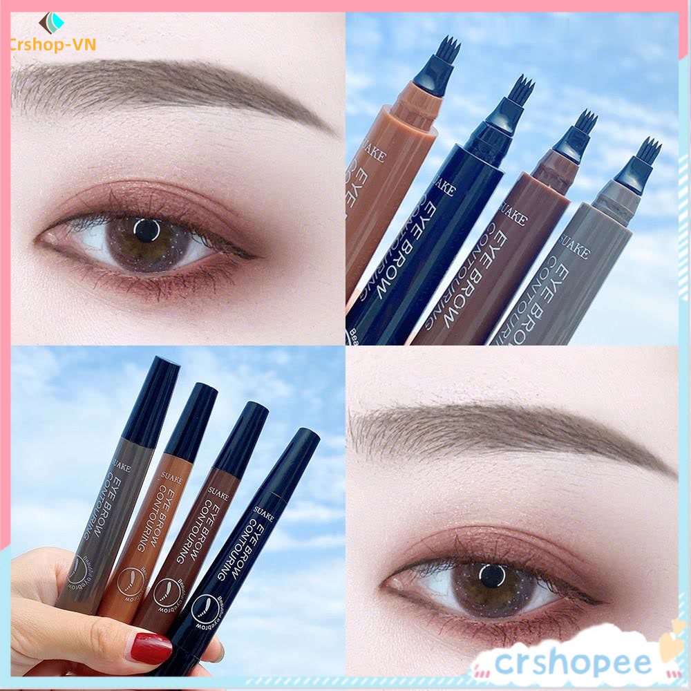 Bút Kẻ Lông Mày Dạng Phẩy Sợi Chống Thấm Nước Tiện Lợi Dễ Dùng | BigBuy360 - bigbuy360.vn