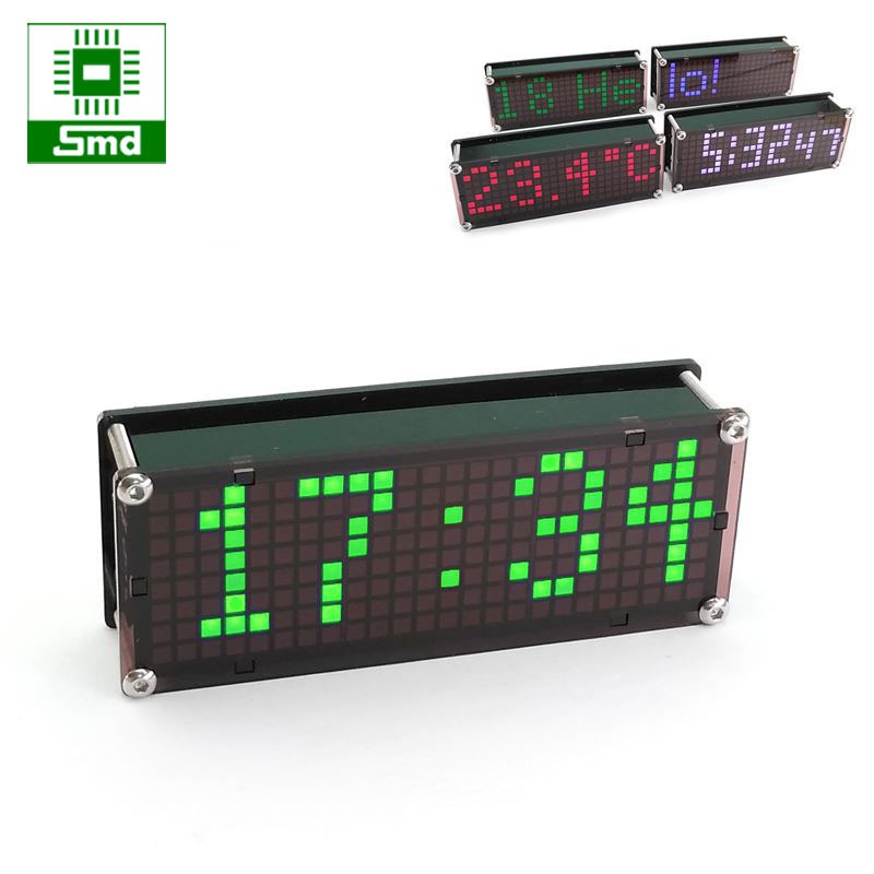 Đồng hồ Led để bàn Matrix Mini V2 (Màu xanh lá)