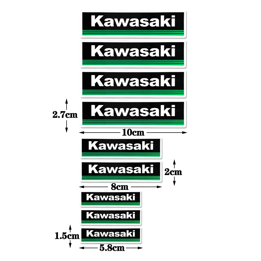 Kawasaki Motorcycle Sticker Phản quang Logo Stickers Mũ bảo hiểm Decal trang trí