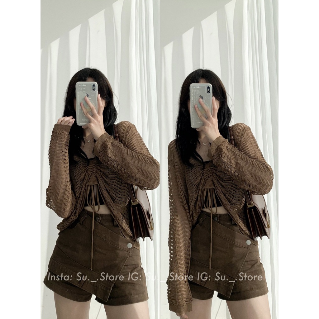 Quần sooc kaki giả váy vạt chéo Q429 SUSTORE