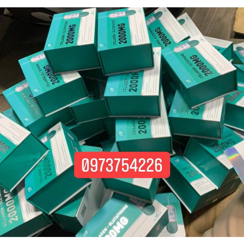 Viên uống trắng da Glutathione 2000mg hỗ trợ làm đẹp, sáng da giảm nám hiệu quả nhanh chóng