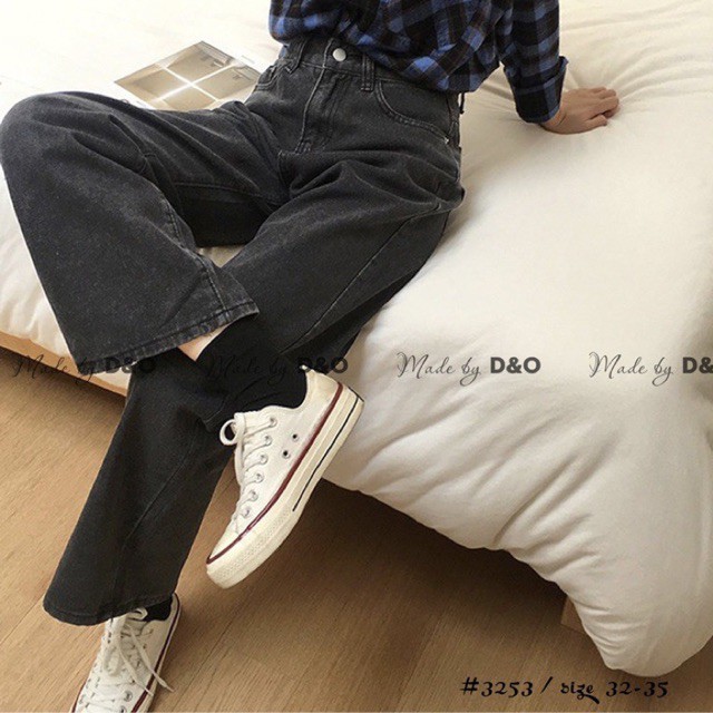 [Size 30~35] Quần Suông Dài Bigsize Nữ - Xám Tây Basic - Lưng Siêu Cao / Quần Jean Ống Rộng/ Quần Suông Ống Rộng