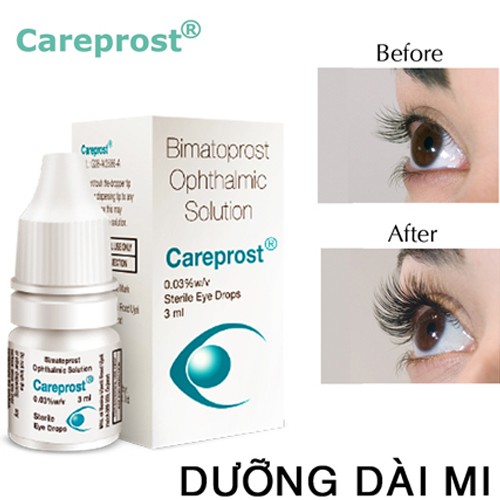 Gel Dưỡng mi, dưỡng lông mày Bimatoprost Careprost Ấn Độ 5ml