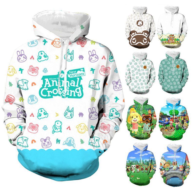 Áo Hoodie In Hình 3d Game Animal Crossing